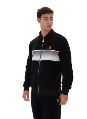 Black Malakai Striped Track Top