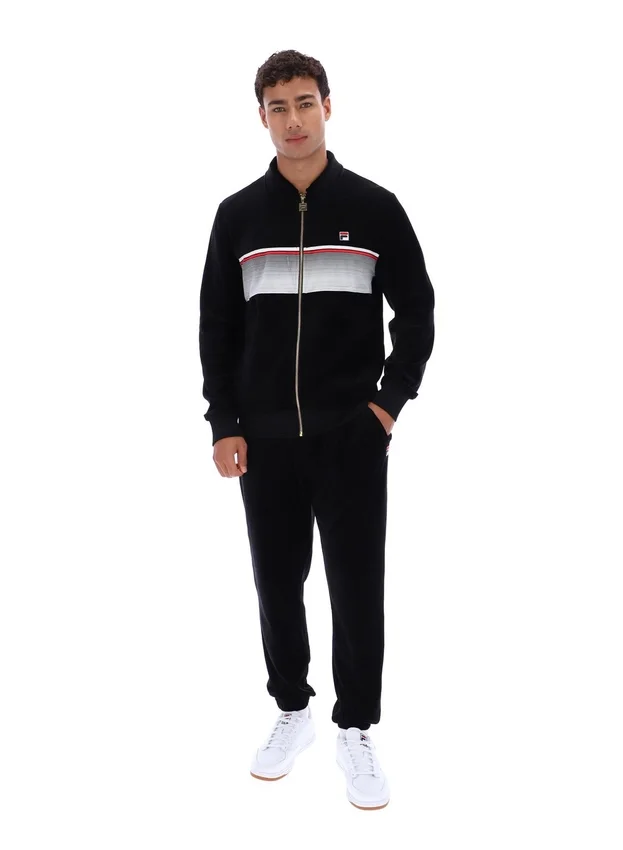 Black Malakai Striped Track Top