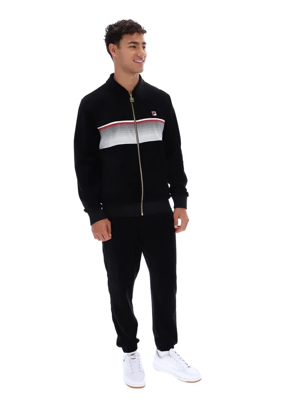 Black Malakai Striped Track Top