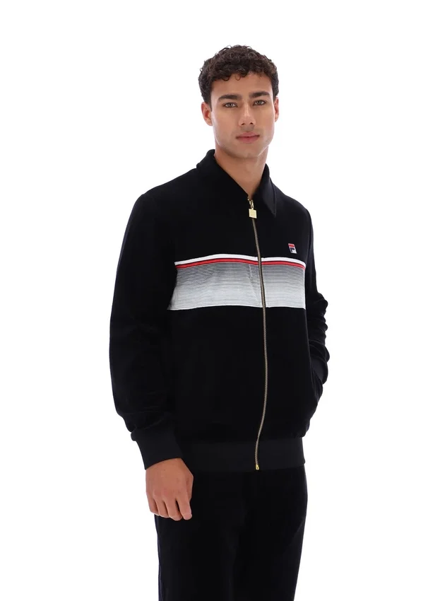 Black Malakai Striped Track Top