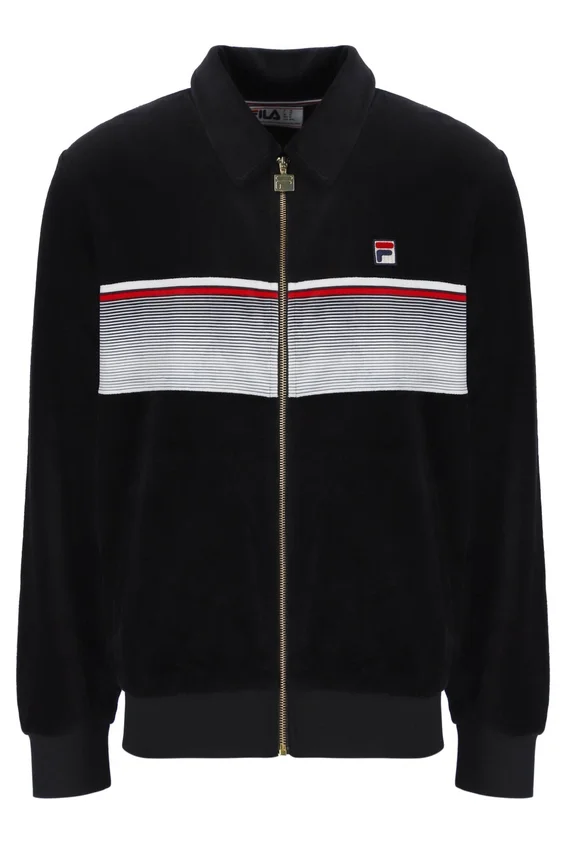 Black Malakai Striped Track Top