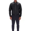 Black Malyk Archive Influence Faux Leather Jacket