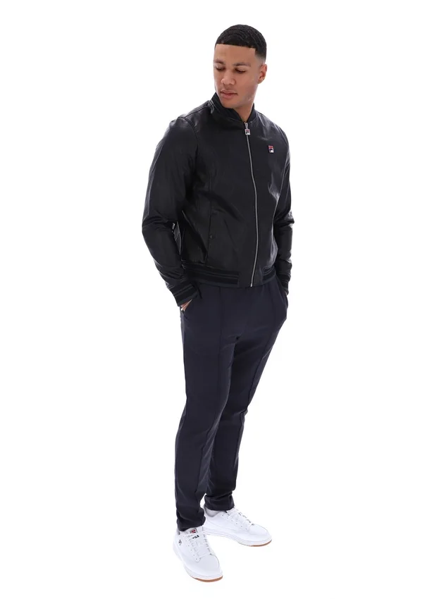 Black Malyk Archive Influence Faux Leather Jacket