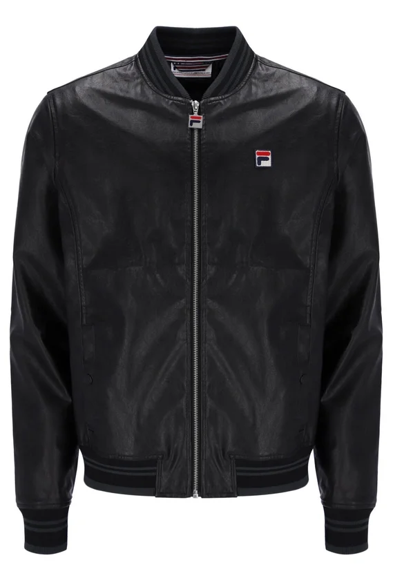 Black Malyk Archive Influence Faux Leather Jacket
