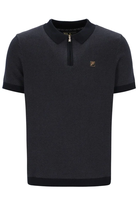 Black Marty Zip Polo