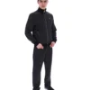 Black Mathers Herringbone Track Top