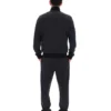 Black Mathers Herringbone Track Top