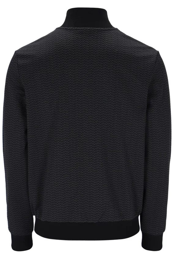 Black Mathers Herringbone Track Top