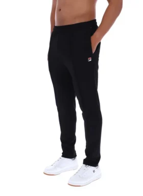 Black Molveno Pin Tuck Slim Leg Pants