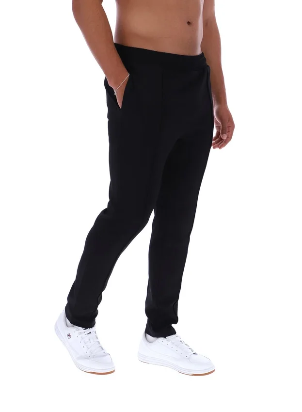 Black Molveno Pin Tuck Slim Leg Pants