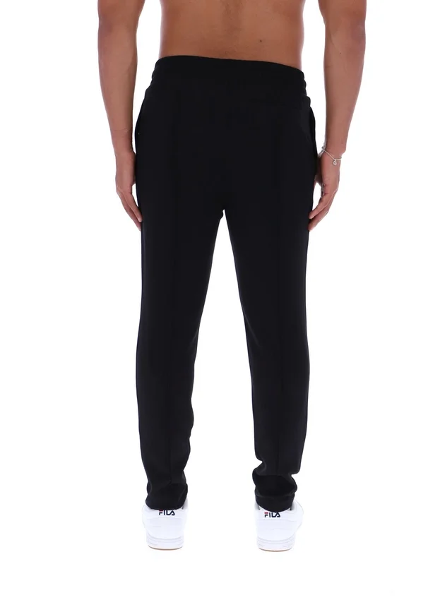 Black Molveno Pin Tuck Slim Leg Pants