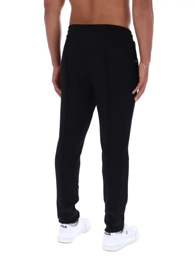 Black Molveno Pin Tuck Slim Leg Pants