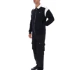 Black Morton Full Zip Jacket with Contrast Panels