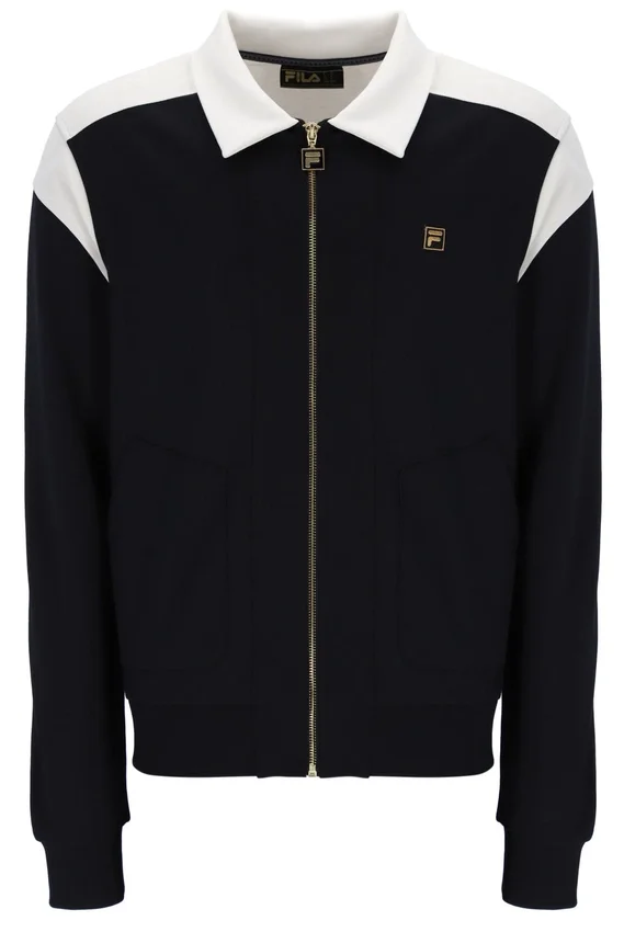 Black Morton Full Zip Jacket with Contrast Panels