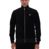 Black Nero Velour Track Top