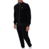 Black Nero Velour Track Top