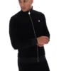 Black Nero Velour Track Top