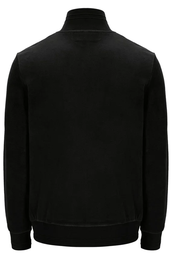 Black Nero Velour Track Top
