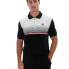 Black Paco Zip Up Velour Polo