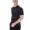 Black Patton Jacquard Stripe Polo
