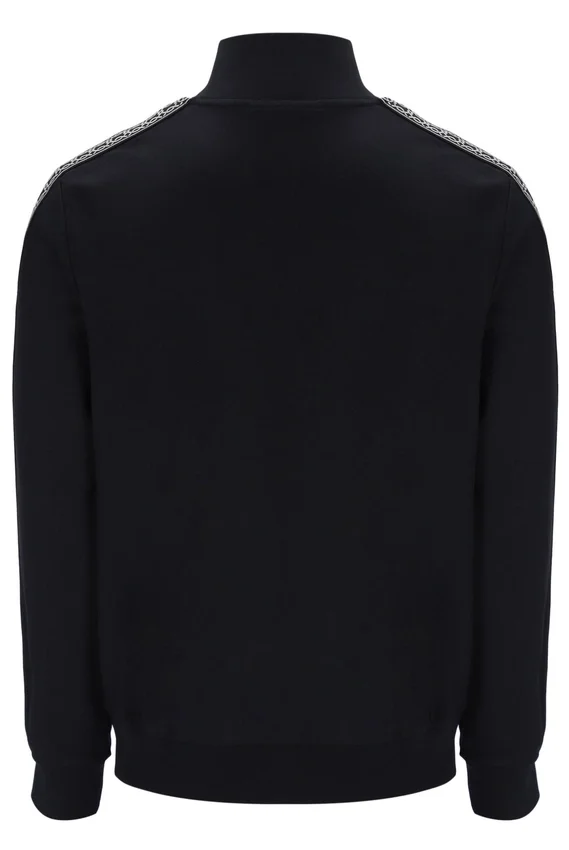 Black Roman Full Zip Jacket with Tape Detail