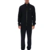 Black Roman Full Zip Jacket with Tape Detail