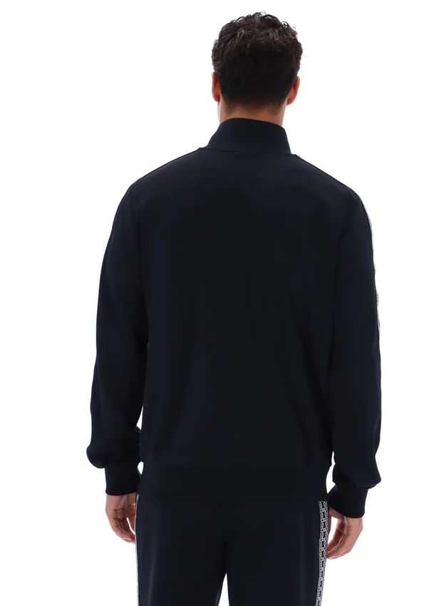 Black Roman Full Zip Jacket with Tape Detail