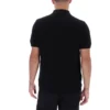 Black Sander Textured Knit Polo Shirt