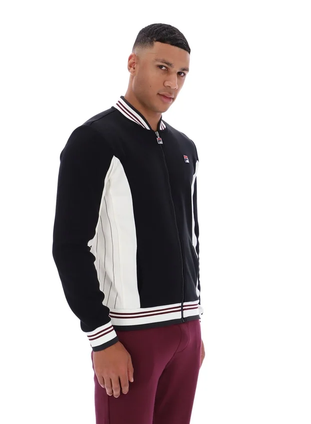 Black Settanta Baseball Track Top