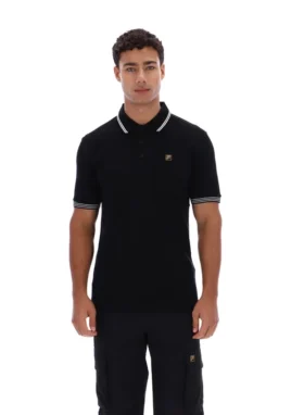 Black Soren 2 Polo Shirt with Tipping