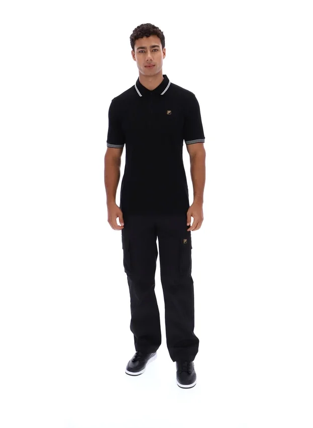 Black Soren 2 Polo Shirt with Tipping