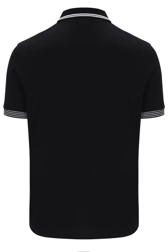 Black Soren 2 Polo Shirt with Tipping
