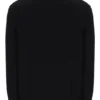 Black Stevie 1/4 Zip Funnel Neck Textured Knit