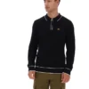 Black Sully Long Sleeve Polo Shirt