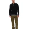 Black Sully Long Sleeve Polo Shirt