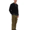 Black Sully Long Sleeve Polo Shirt
