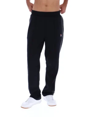 Black Tavis Contrast Stitch Straight Leg Jogger
