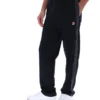 Black Tavis Contrast Stitch Straight Leg Jogger
