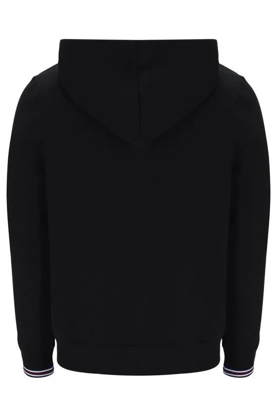 Black Tenconi Zip Up Hoodie