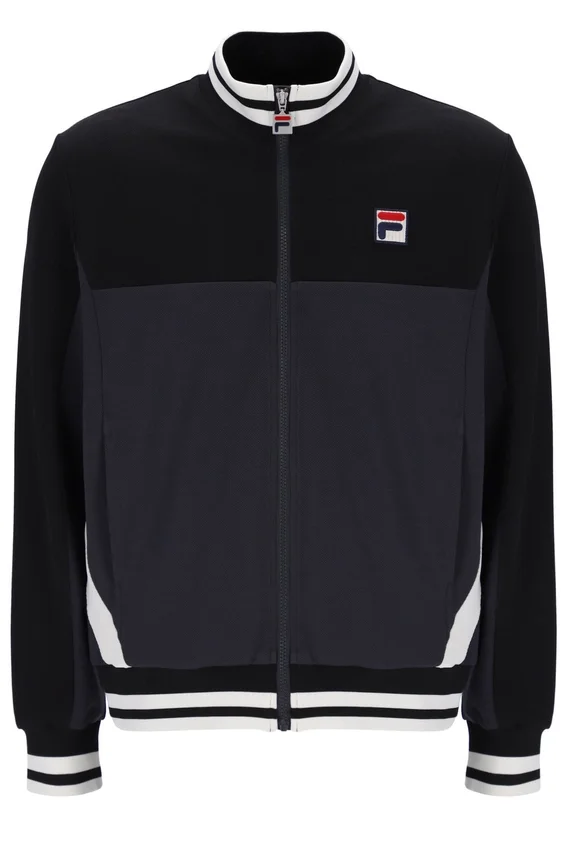 Black Tie Breaker Funnel Neck Jacket