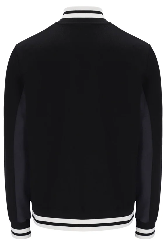 Black Tie Breaker Funnel Neck Jacket