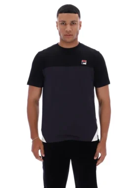 Black Tiebreaker Colour Block T-Shirt