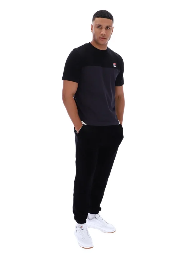 Black Tiebreaker Colour Block T-Shirt