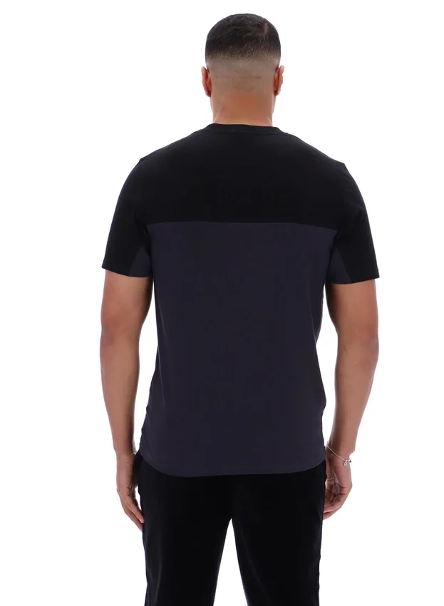 Black Tiebreaker Colour Block T-Shirt