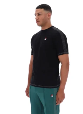 Black Trey Contrast Stitch Tee