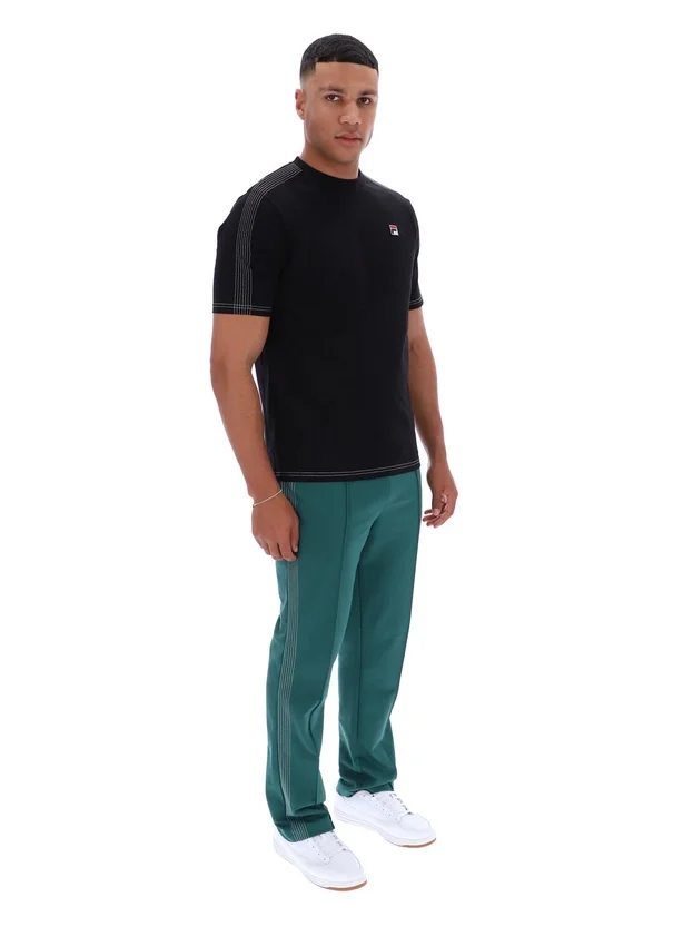 Black Trey Contrast Stitch Tee