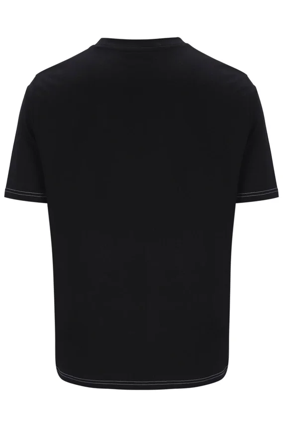 Black Trey Contrast Stitch Tee