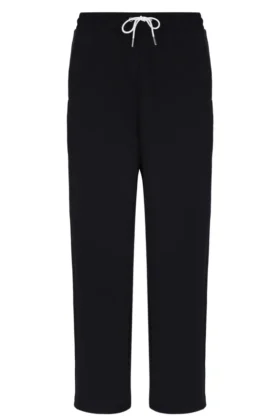 Black Ventisei Straight Leg Trousers