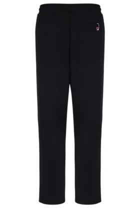 Black Ventisei Straight Leg Trousers