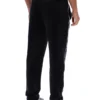 Black Wella Straight Leg Velour Pants